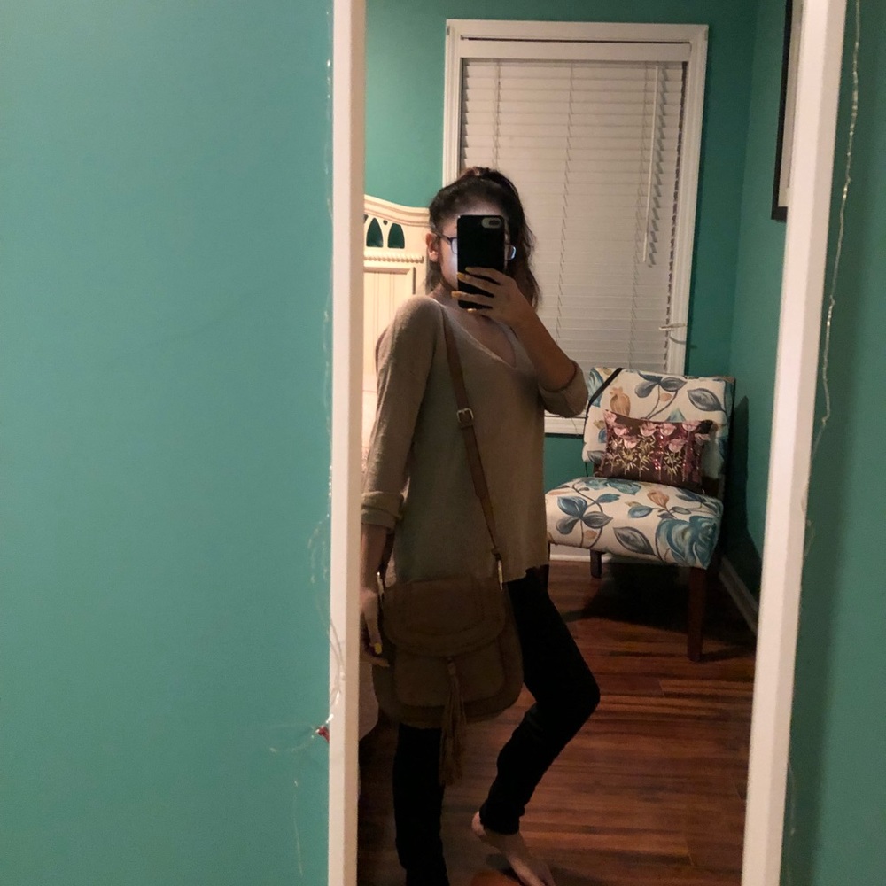 Tan purse